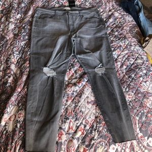 Forever21 Plus Size Light Grey Denim Jeans